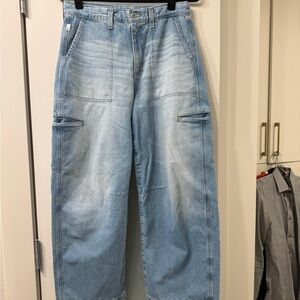 AG Hazel high rise utility barrel Jean size 28